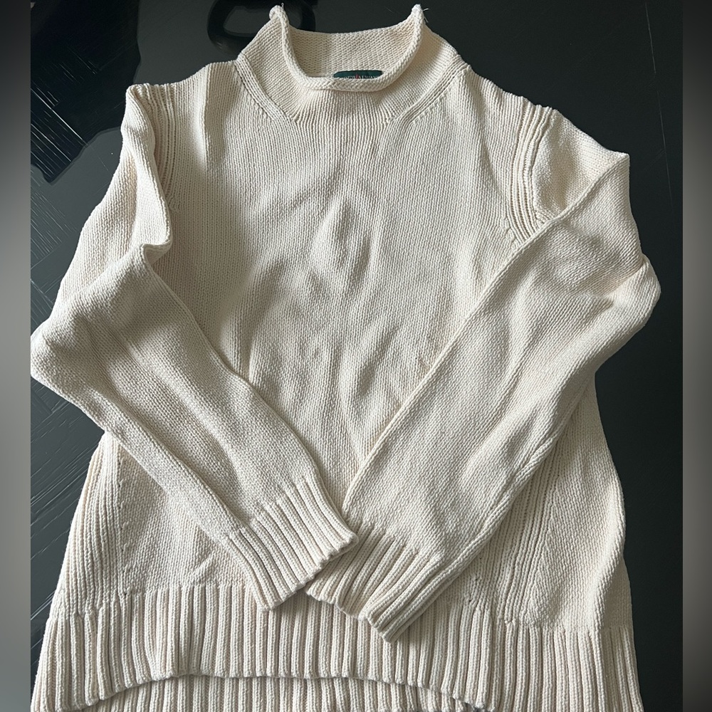 Jcrew Cream Rollneck Sweater Size XL
